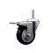 Service Caster 4 Inch Black Polyurethane Wheel Swivel 58 Inch Threaded Stem Caster Total Lock Brake SCC SCC-TSTTL20S414-PPUB-BLK-58212 - alternate 1